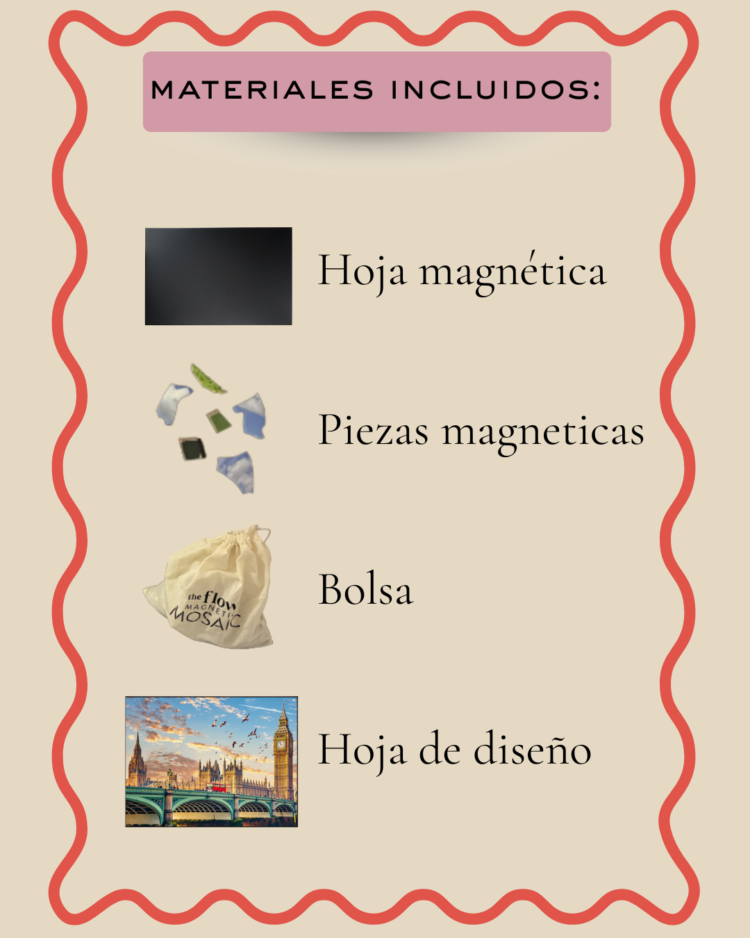 London travel magnetic mosaic puzzle by The Flow Brand (view 6)