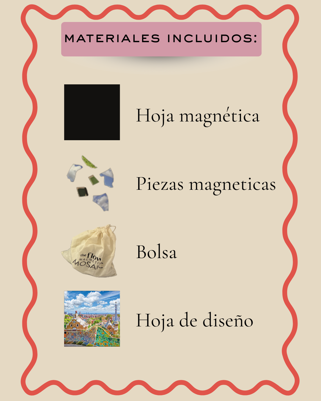 Barcelona travel magnetic mosaic puzzle by The Flow Brand (view 7)