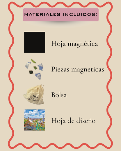 Barcelona travel magnetic mosaic puzzle by The Flow Brand (view 7)