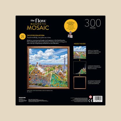 Barcelona magnetic mosaic puzzle with frame by The Flow Brand (view 2)