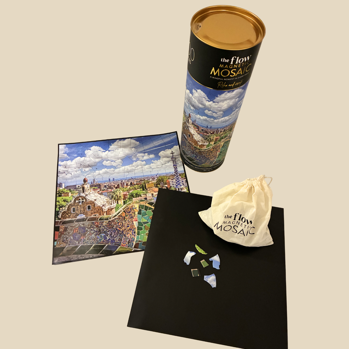 Barcelona travel magnetic mosaic puzzle by The Flow Brand (view 2)